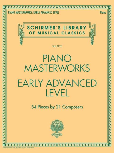 Piano Masterworks Early Advanced Level