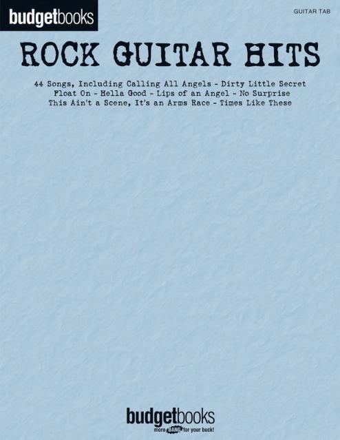 Budget Books Rock Guitar Hits Gtr Tab