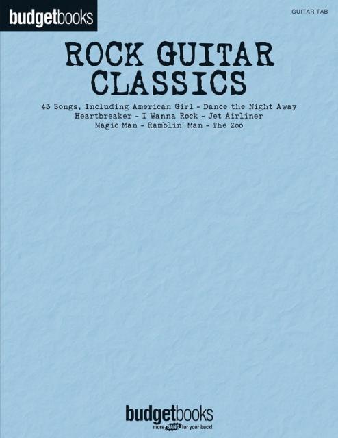 BUDGET BOOKS ROCK GUITAR CLASSICS GUITAR TAB