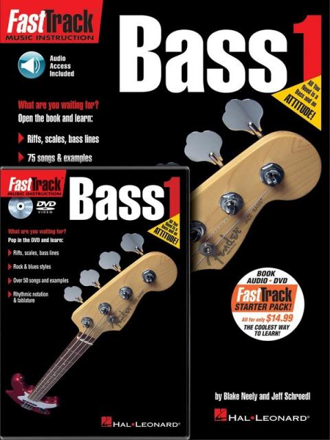 Fasttrack Bass Starter Pack Bk/ola/dvd