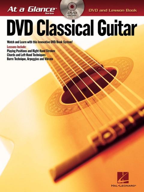 AT A GLANCE CLASSICAL GUITAR BK/DVD