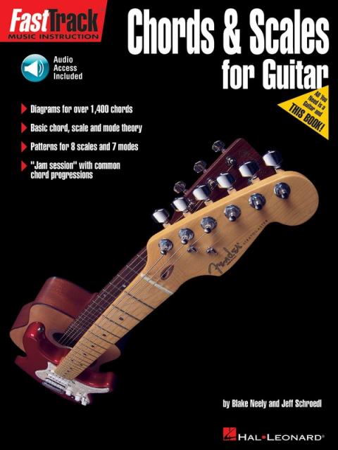 FASTTRACK CHORDS SCALES GUITAR BK/OLA