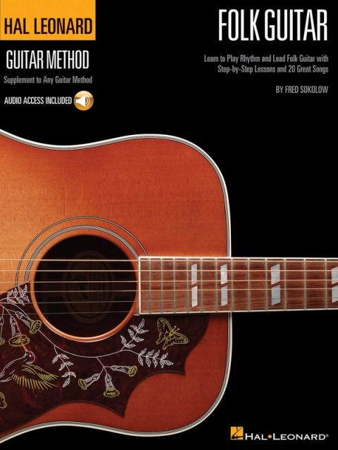 HL FOLK GUITAR METHOD BK/OLA