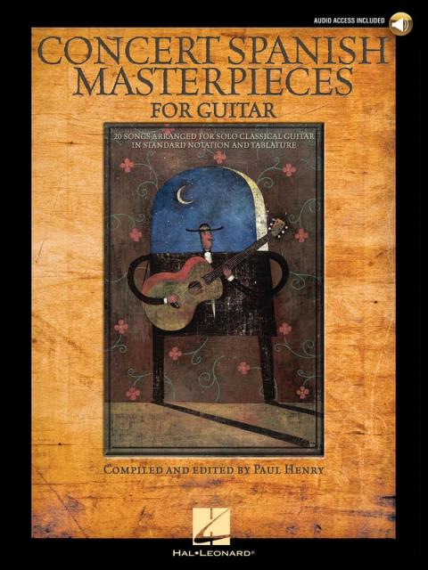 CONCERT SPANISH MASTERPIECES FOR GUITAR BK/OLA