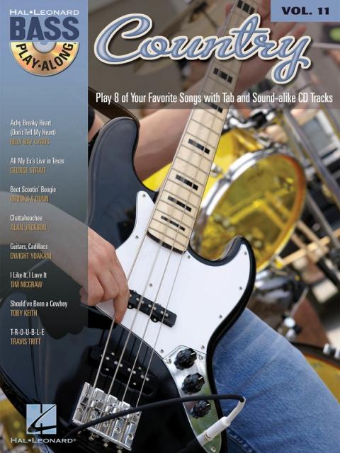 Country Bass Play Along V11 Bk/cd