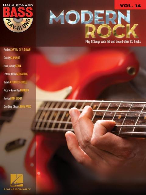 Modern Rock Bass Play Along V14 Bk/cd