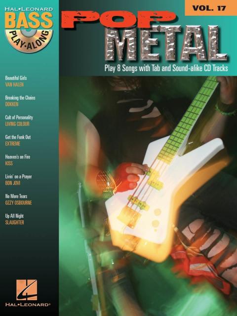 Pop Metal Bass Play Along V17 Bk/cd