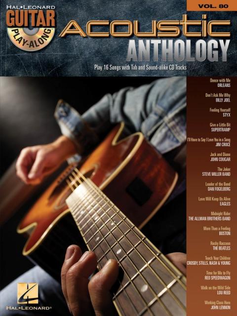 Acoustic Anthology Guitar Play Along V80 Bk/cd