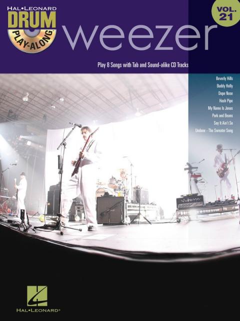 Weezer Drum Play Along V21 Bk/cd