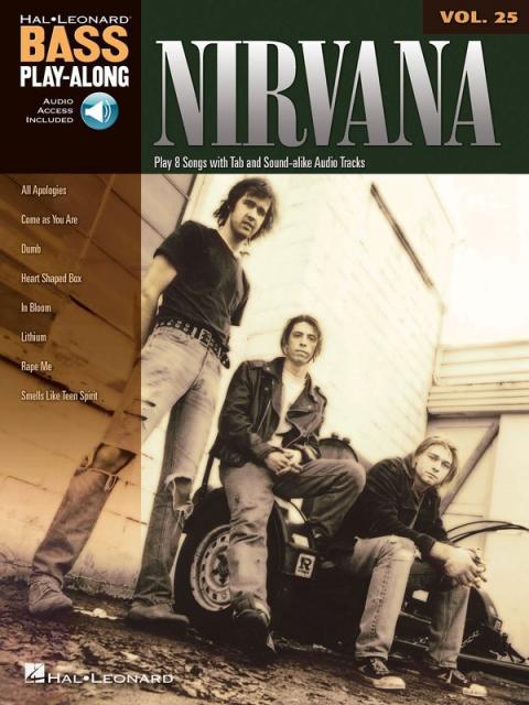 Nirvana Bass Play Along V25 Bk/cd