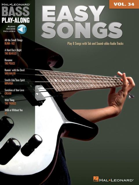 Easy Songs Bass Play Along V34 Bk/ola