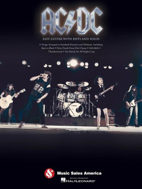 Acdc Easy Guitar With Notes & Tab