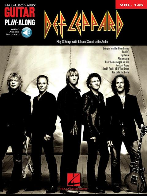 Def Leppard Guitar Play Along Bk/cd V145