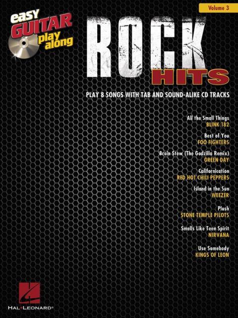 Rock Hits Easy Guitar Play Along Bk/cd V3