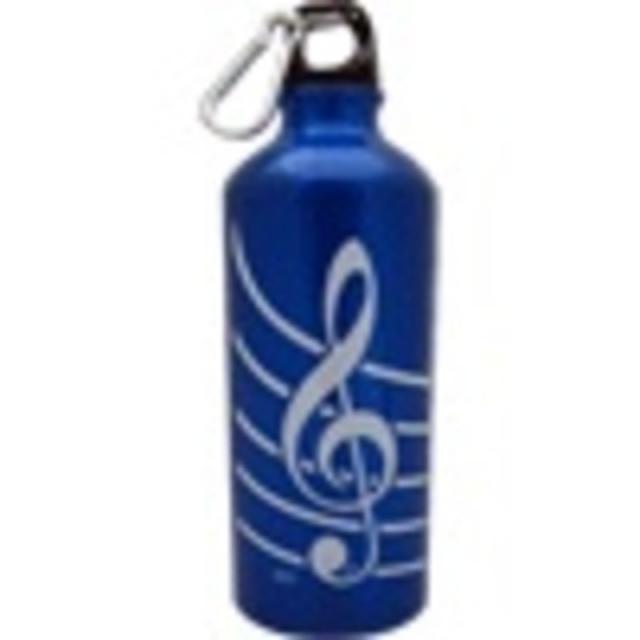 Sports Bottle Aluminium G Clef Blue