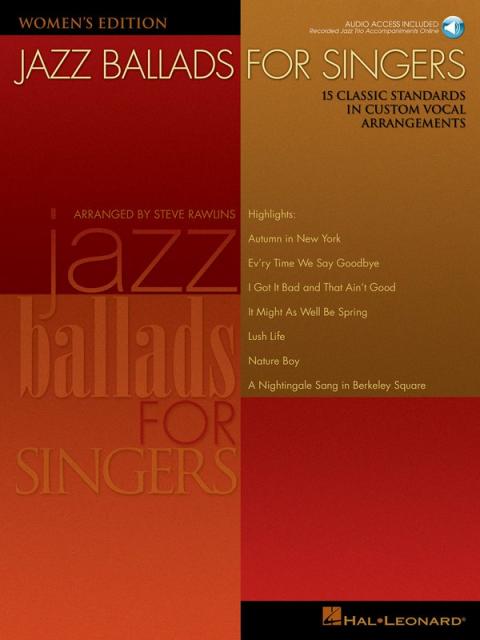 Jazz Ballads For Singers Bk/cd Womens