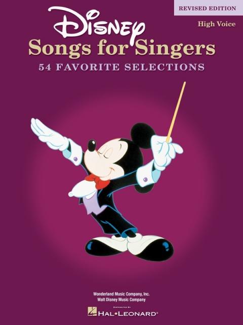 Disney Songs For Singers High Voice Revised Edition