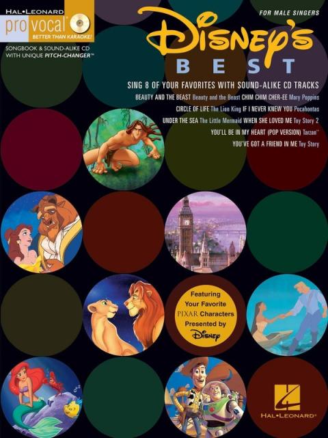 Disneys Best Pro Vocal Men V12 Bk/cd