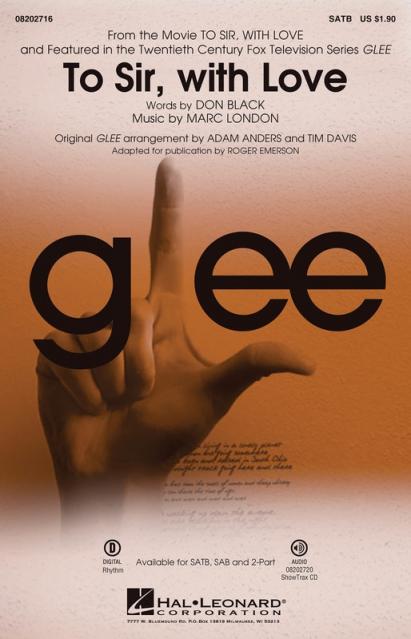 To Sir With Love From Glee Satb