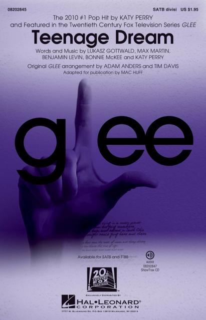 Teenage Dream From Glee Satb