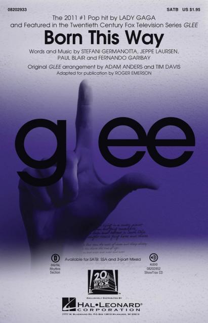 Born This Way From Glee Satb