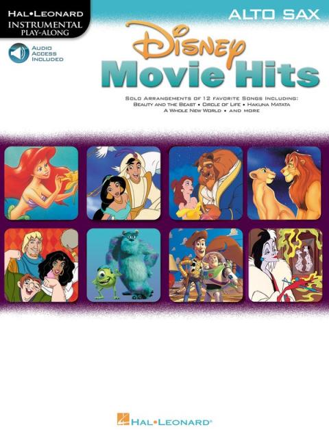 DISNEY MOVIE HITS FOR ALTO SAX BK/OLA