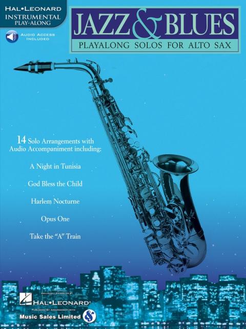 JAZZ AND BLUES PLAYALONG SOLOS ALTO SAX BK/OLA