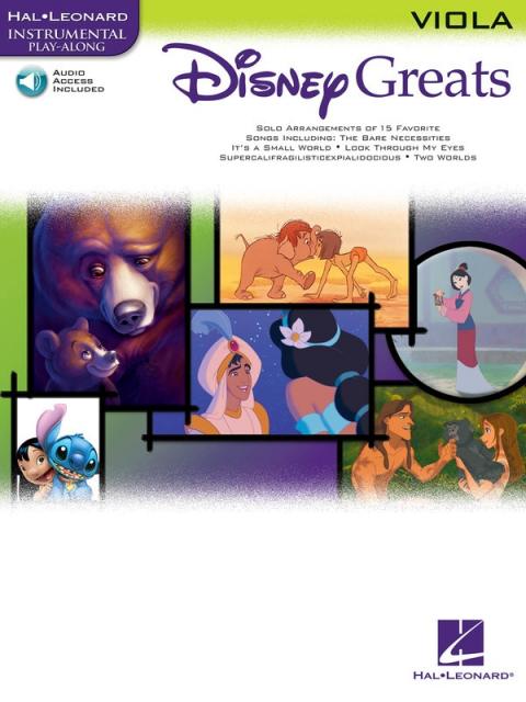 Disney Greats Bk/cd Vla