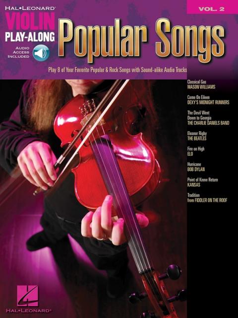 Popular Songs Violin Play Along Bk/cd V2