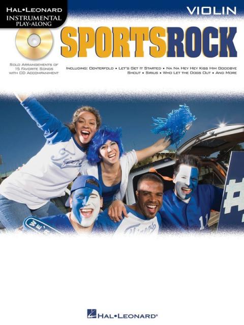 Sports Rock Play Along Vln Bk/cd