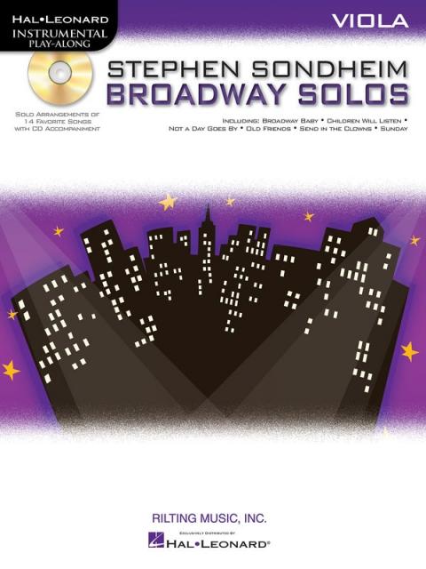 Stephen Sondheim Broadway Solos Bk/cd Viola