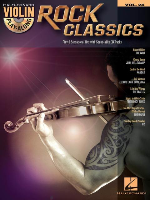 Rock Classics Violin Play Along Bk/cd V24