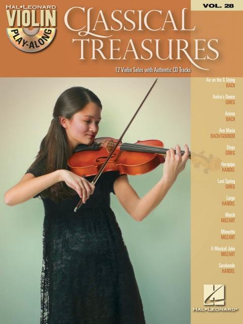 Classical Treasures Violin Play Along Bk/cd V28