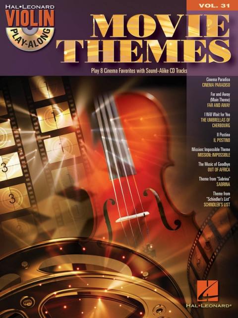 Movie Themes Violin Play Along Bk/cd V31