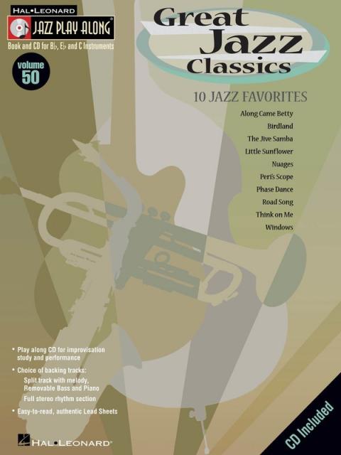 Great Jazz Classics Jazz Play Along Bk/cd V50