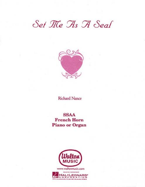 Set Me As A Seal Ssaa Horn/piano