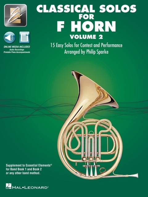 CLASSICAL SOLOS FOR F HORN VOL 2 BK/OLM