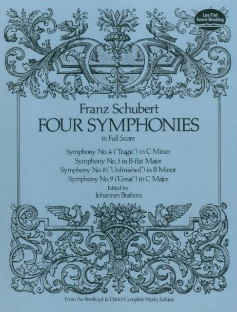 Schubert 4 Symphonies Full Score