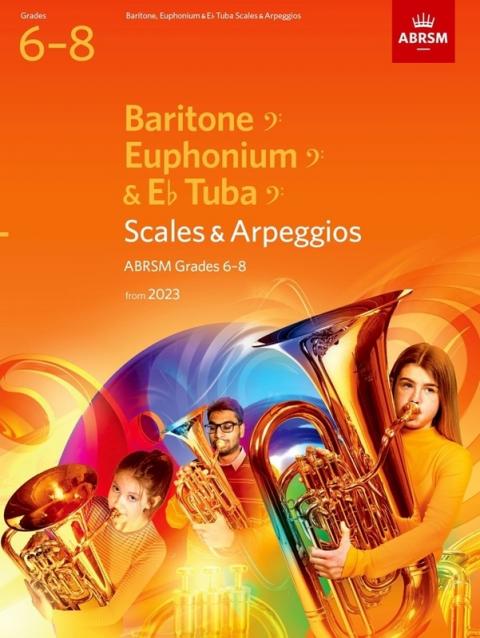 ABRSM SCALES AND ARPEGGIOS FOR BARITONE BC/TUBA GR 6-8