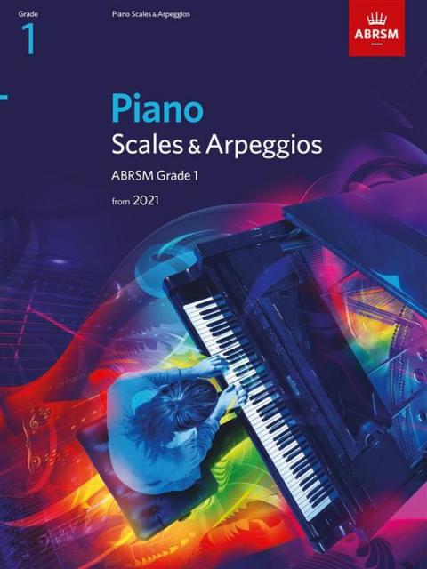 PIANO SCALES & ARPEGGIOS ABRSM GR 1 FROM 2021