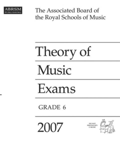 A B Theory Of Music Paper Gr 6 2007