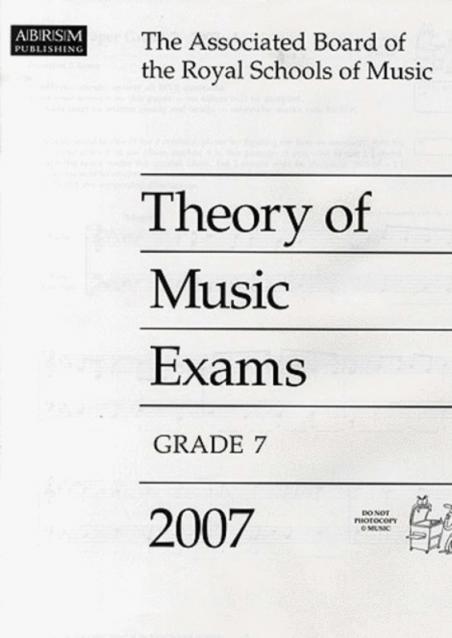 A B Theory Of Music Paper Gr 7 2007