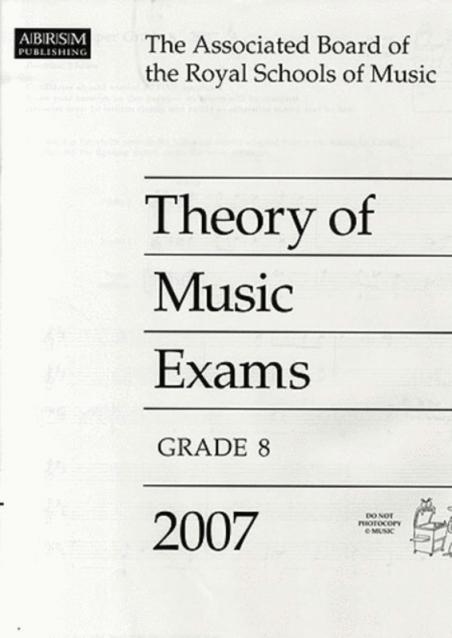 A B Theory Of Music Paper Gr 8 2007