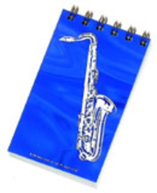 Hologram Spiral Notebook Saxophone