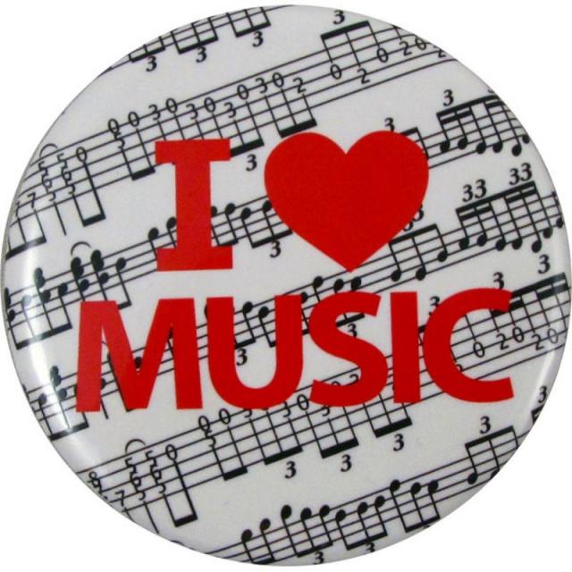 Button I Love Music