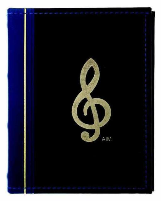 Photo Album G Clef Blue & Black 48 Pages