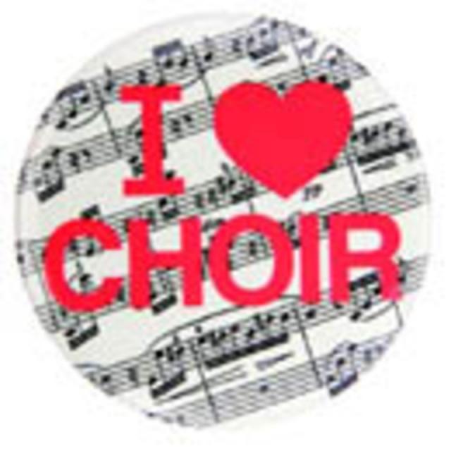 Metal Magnet I Love Choir (sheet Music)