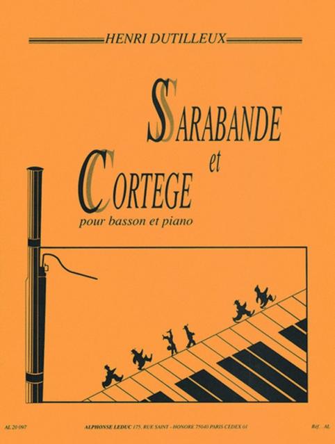 Sarabande Et Cortege Bassoon/piano