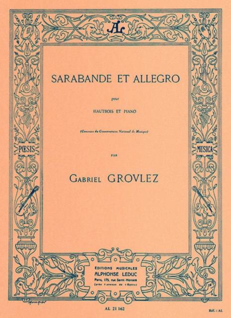 Sarabande Et Allego Ob/piano