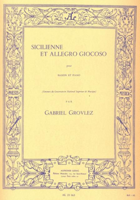 Sicilienne And Allegro Giocoso